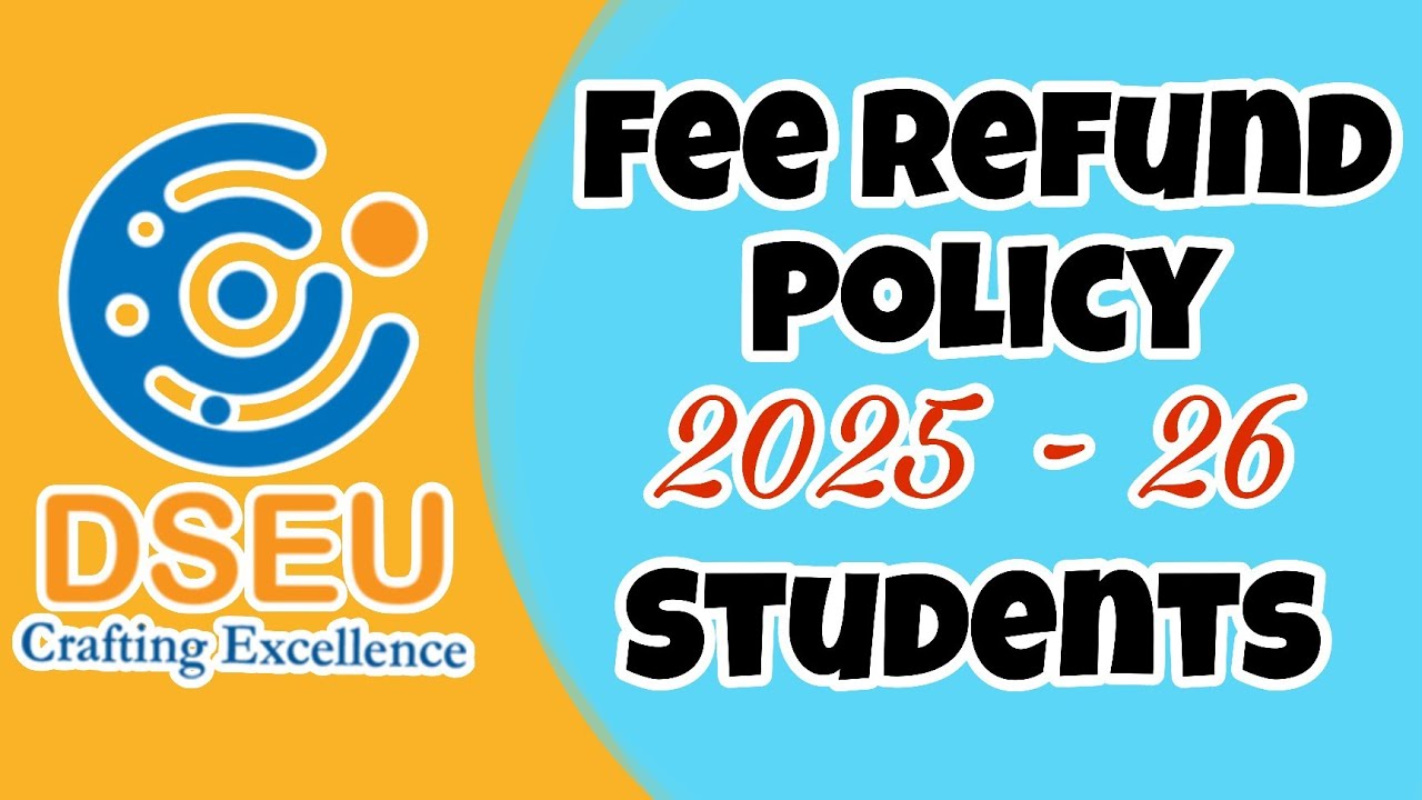 🎓 DSEU Fee Refund Policy for 2025 - 26 New Students || Theory of Machine Lab in DSEU Okhla Campus ||
