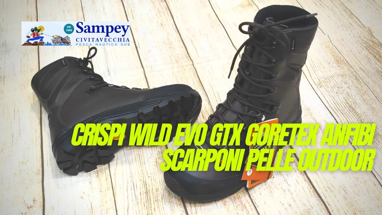 Crispi Wild Evo GTX Goretex Anfibi Scarponi Pelle Outdoor