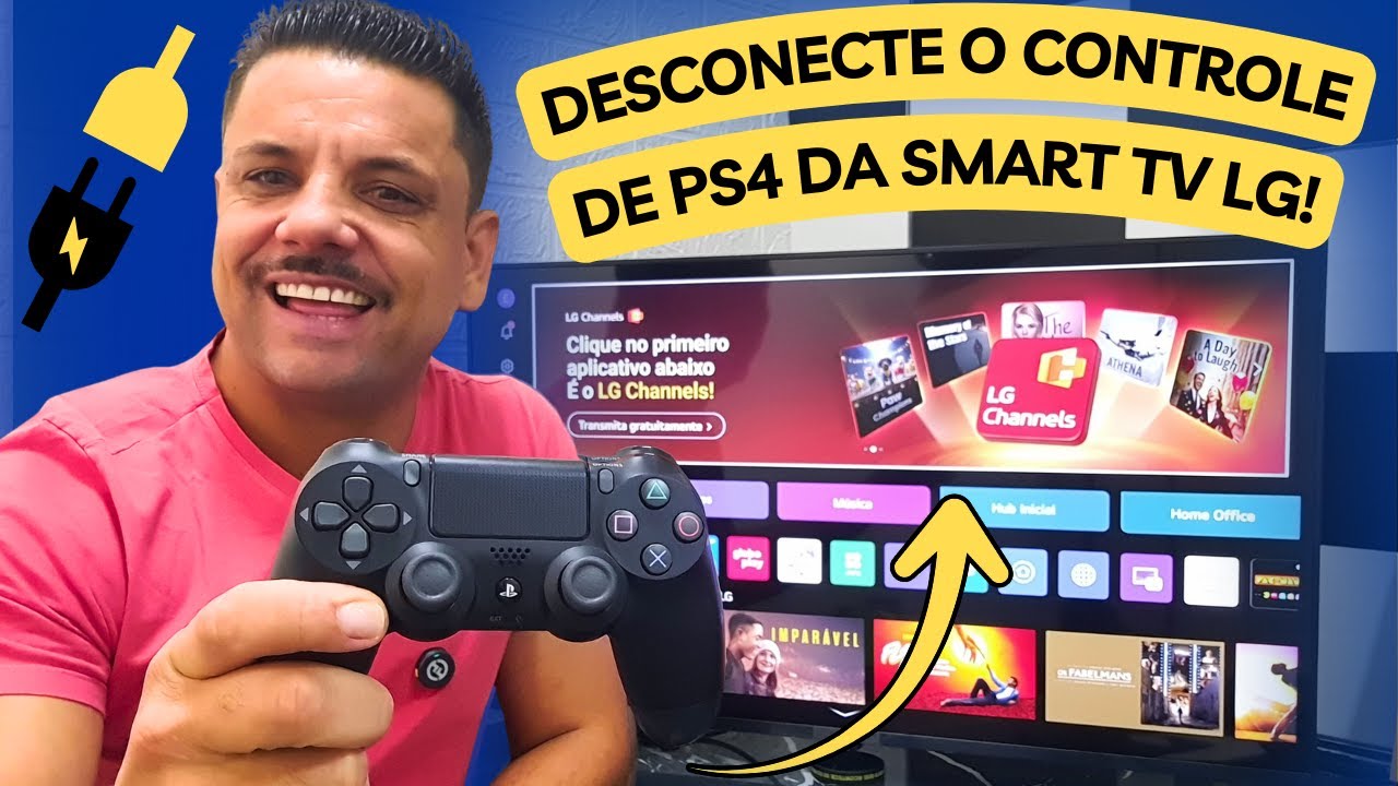 SOLUÇÃO! 🚫 Como Remover (DESPAREAR) o Controle De PS4 Da SMART TV LG