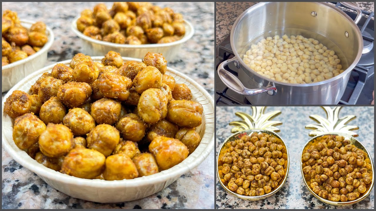 احسن من الشيبس و الفشار😍  حمص مقلي محمص بتتبيلة أكثر من رائعة 😍 سهل في التحضير لا يفوتكم (لبلابي)
