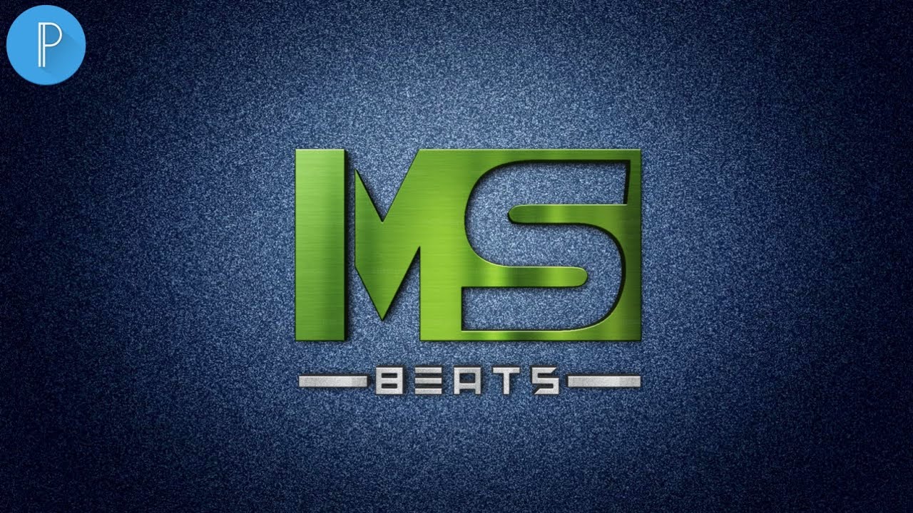 M S logo design on android pixellab[Vandy Design]