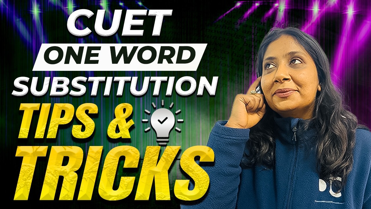 One Word Substitution | Tips & Tricks | CUET 2026 | English Language