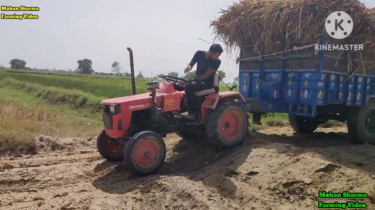 Mahindra yuvraj 215 NXT tractor performance in over load trolley big trolley Mahindra yuvraj
