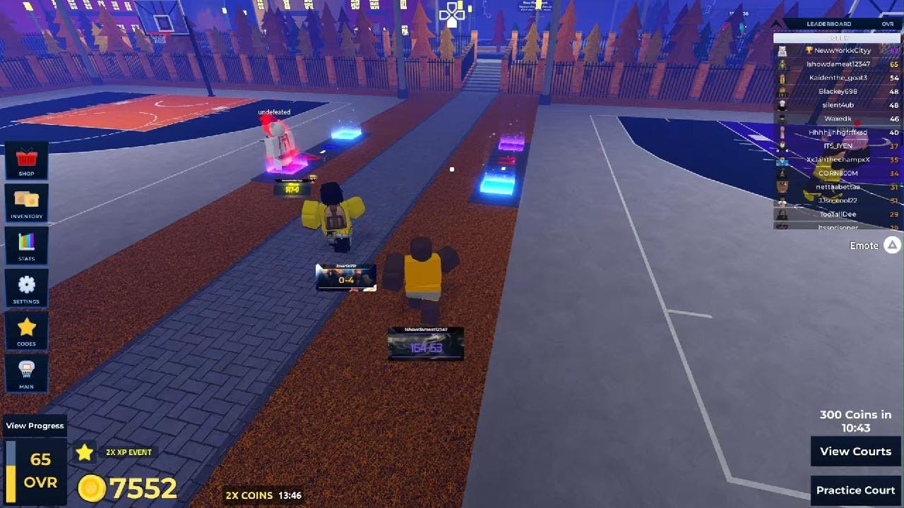 Wiping a sweats 517-0 streak in basketball legends(ROBLOX)