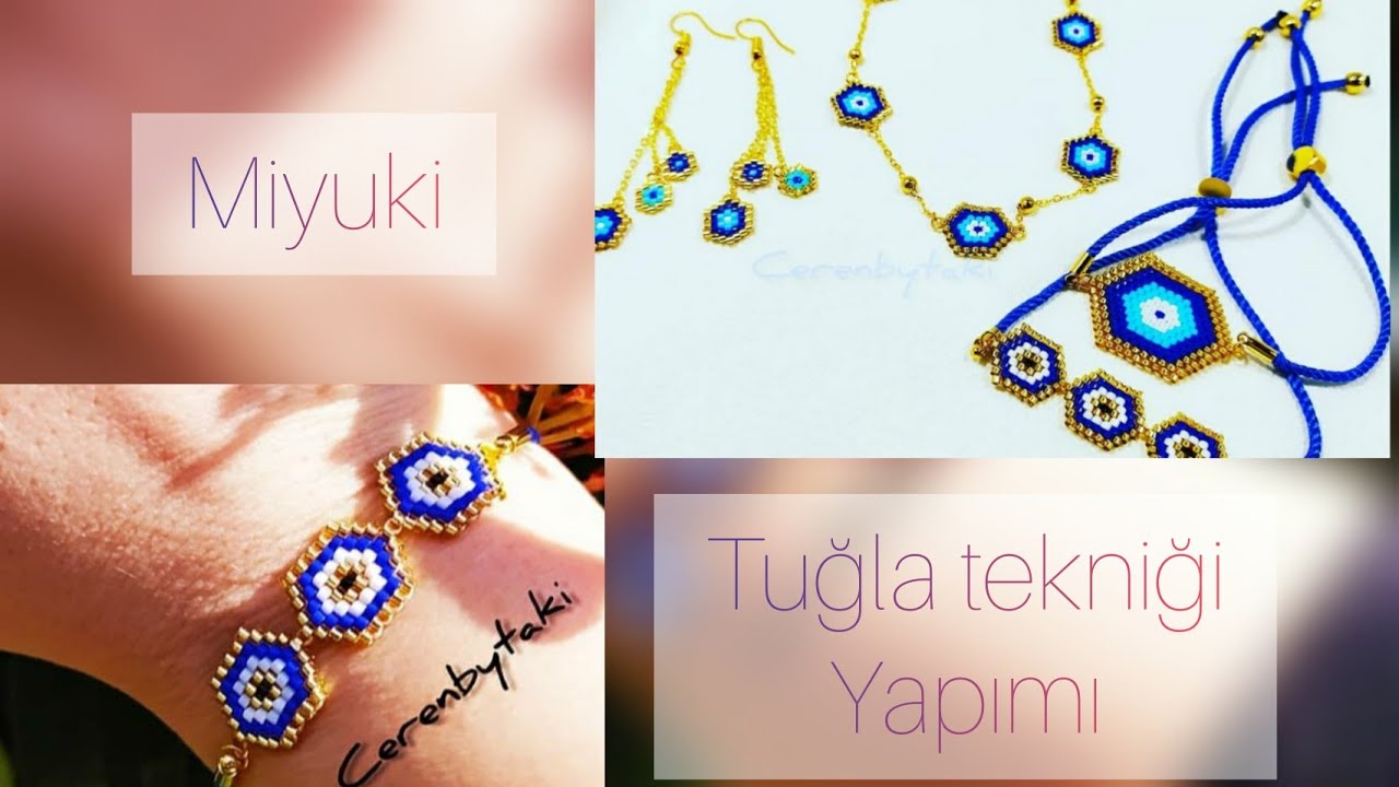 Miyuki tuğla tekniği yapımı / Miyuki tuğla tekniği bileklik yapımı