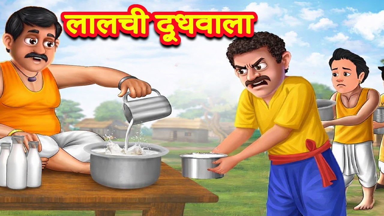 लालची दूधवाला | Lalchi Doodhwala | Hindi Kahani | Moral Stories | Bedtime Stories