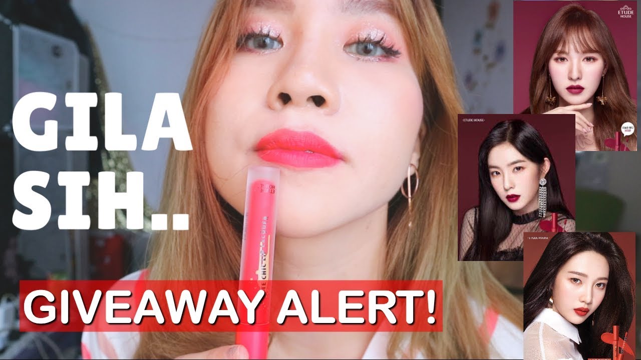 NYOBAIN LIPSTICK RED VELVET - Etude House Matte Chic Lip Lacquer REVIEW  + GIVEAWAY