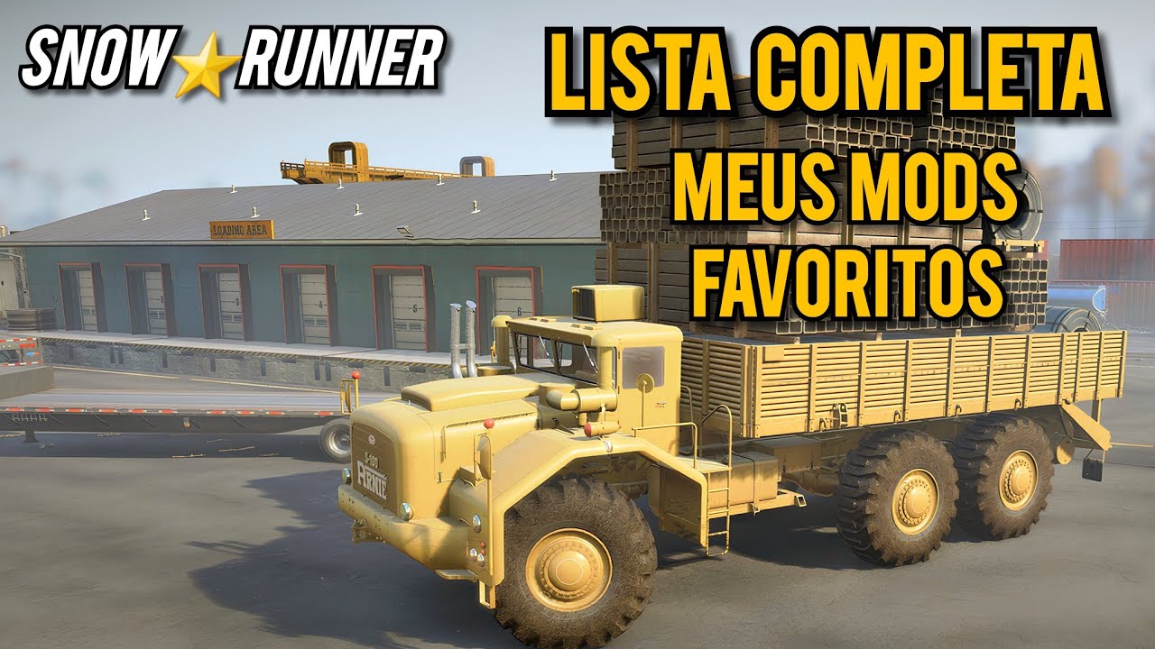 SNOWRUNNER: Mostrando os MODS que uso ATUALMENTE!