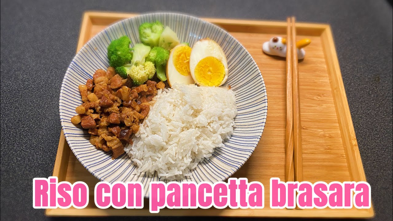 Riso alla pancetta brasata: piatto unico super buono!
