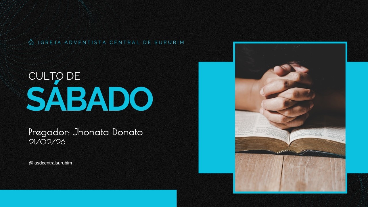 Culto de Sábado 21/02/26 | Pregador: Jhonata Donato