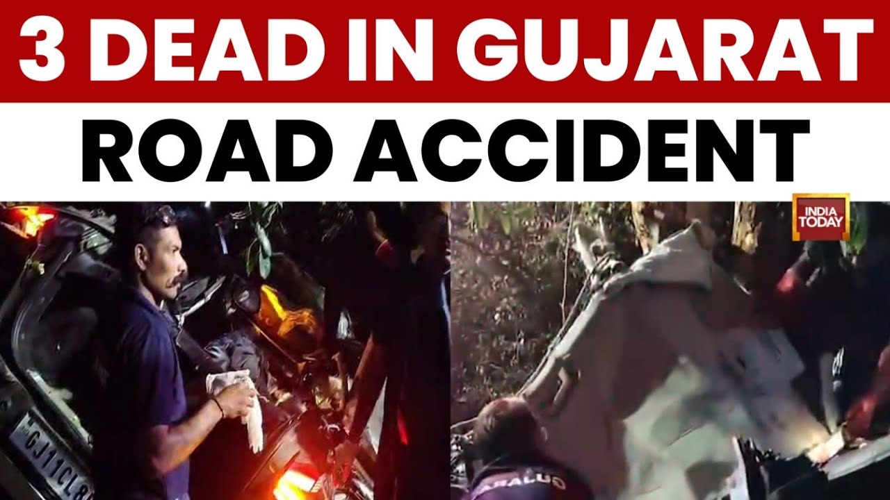 Gujarat: 3 Killed, 1 Injured as Car Loses Control and Crashes Into Tree in Amreli | India Today