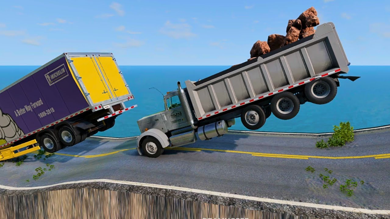 Trucks vs Wave Roads  #03  | BeamNG.drive