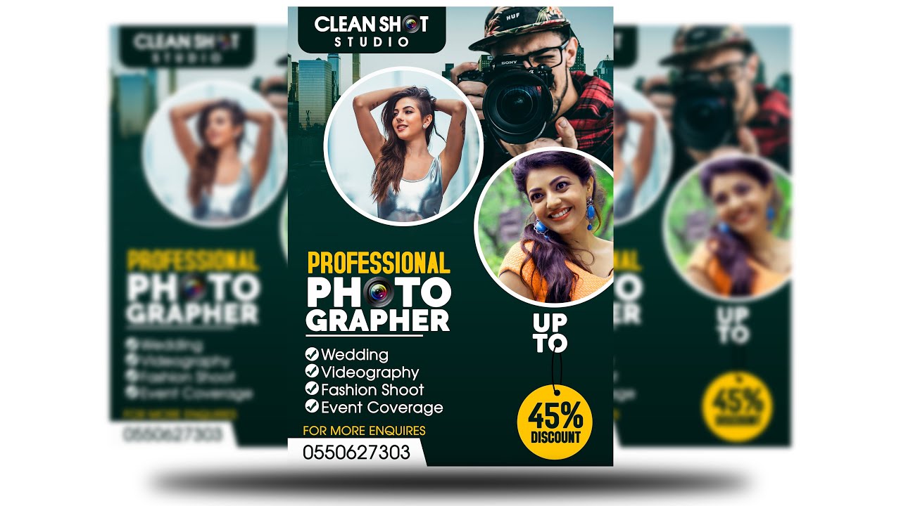How to create a Photography Flyer design in Photoshop