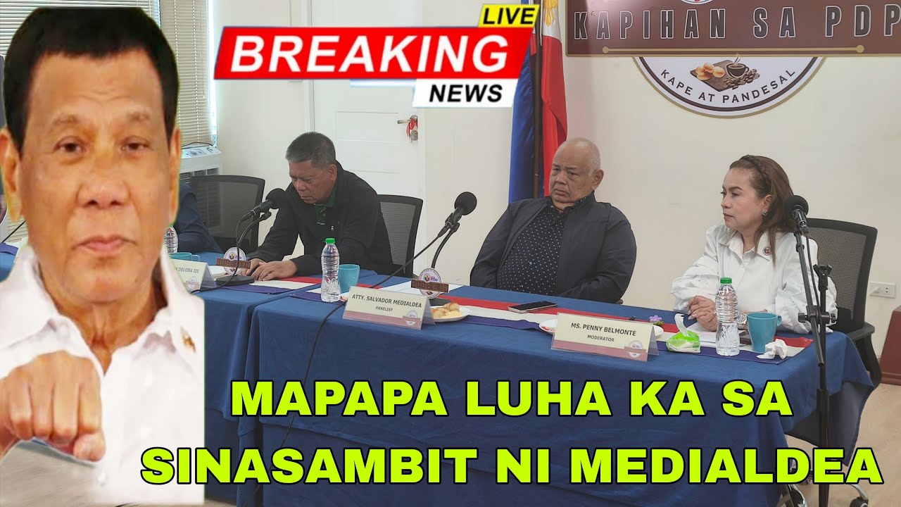 MENSAHE NI SALVADOR MEDEALDEA NAKAKAIYAK KAY PRRD?!