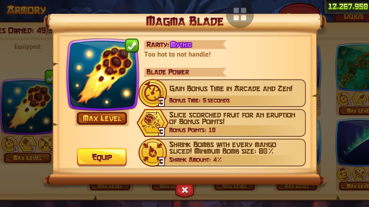 Fruit Ninja - Blade and Dojo Showcase: Magma Blade and Mountain Dojo