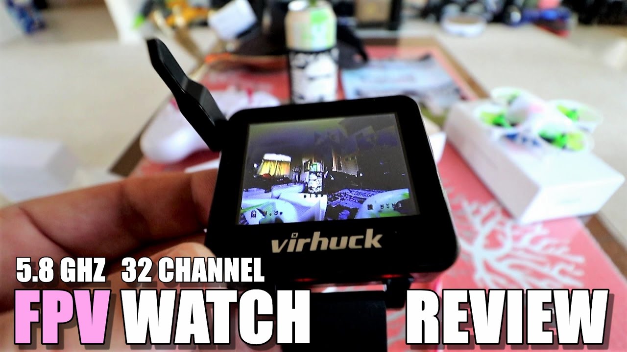 VIRHUCK T909 5.8GHZ FPV Watch Review - [Unboxing, Inspection, Setup, FPV Test]