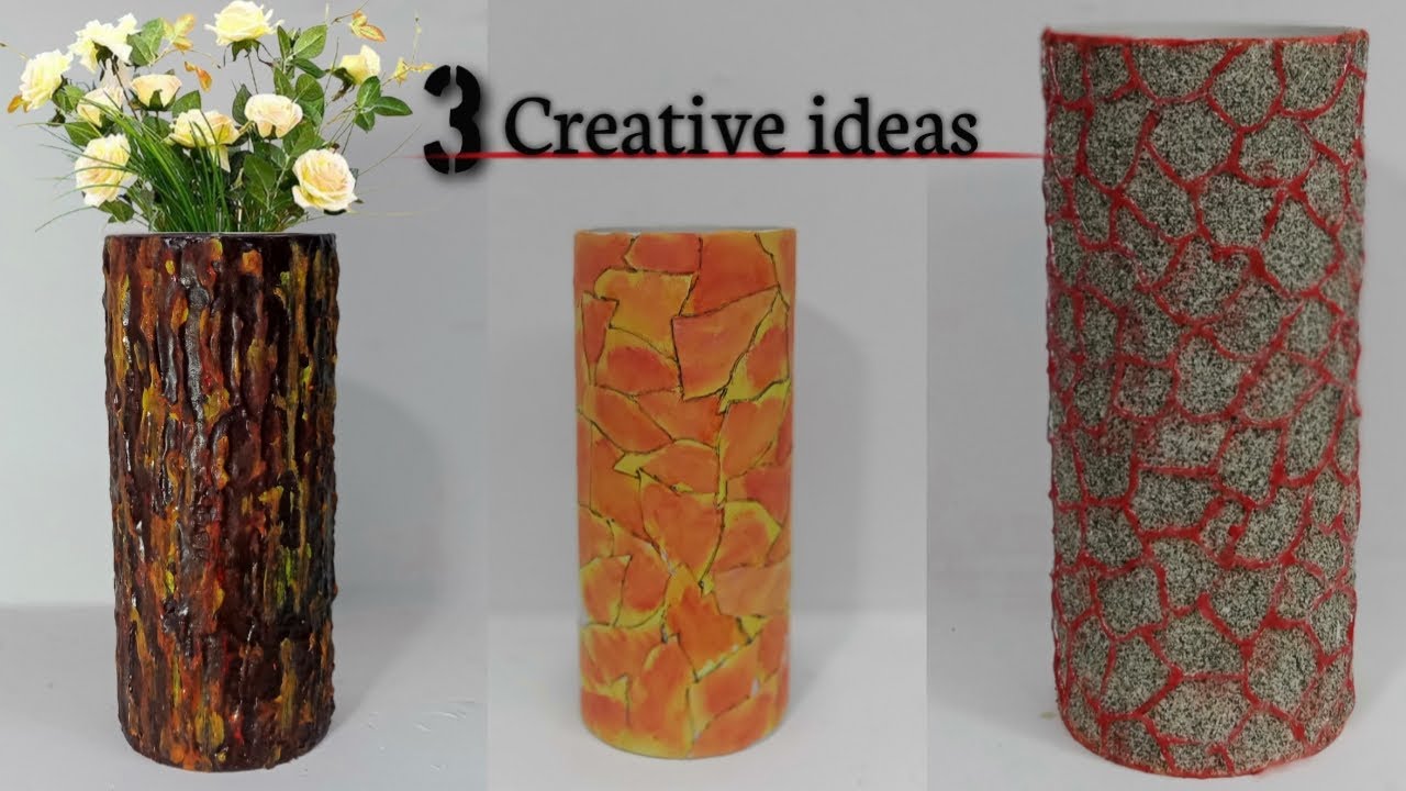 3 Creative ideas using PVC pipe | PVC pipe craft ideas home | Flower vase making | Handicraft