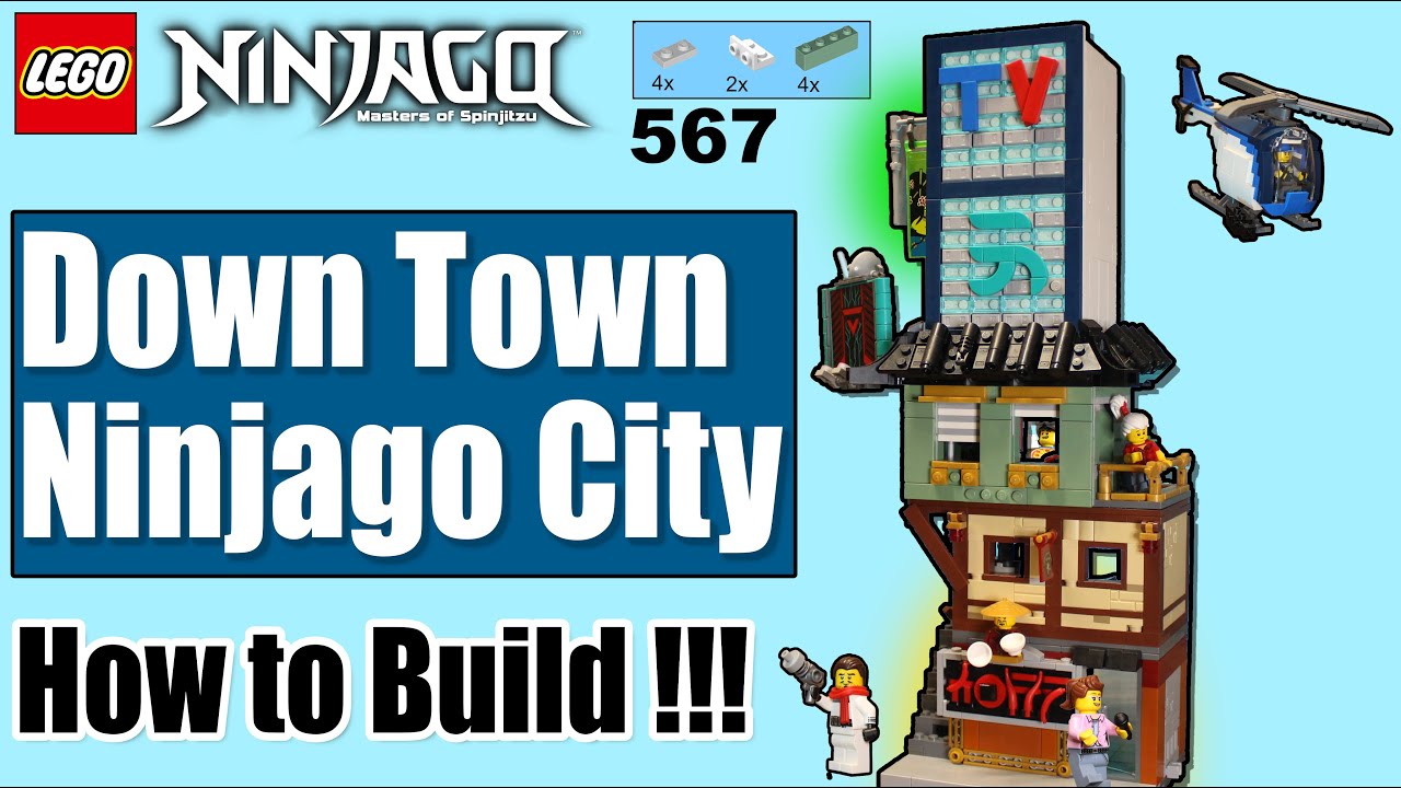 Ninjago City Down Town- How to Build