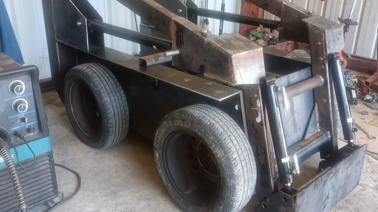 video on how to install the chains for the homemade skid steer