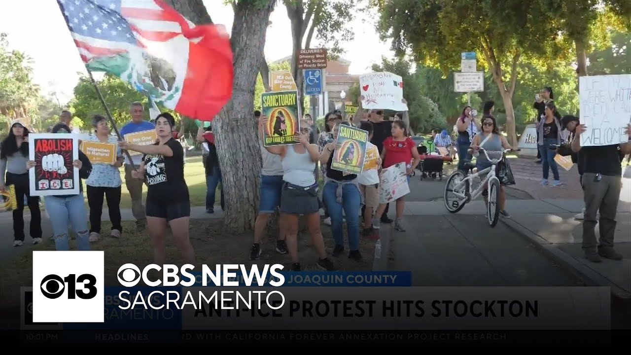 Anti-ICE protest held in Stockton