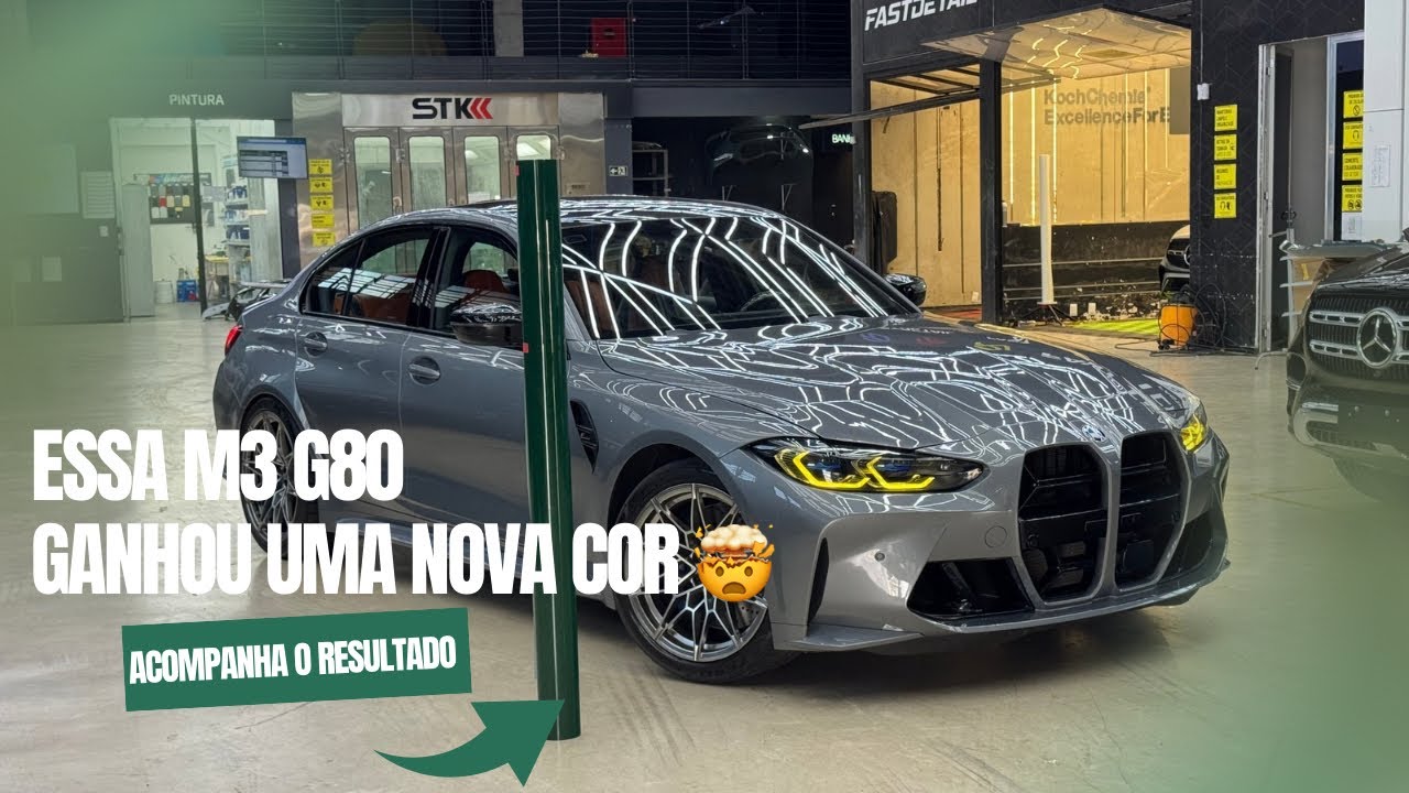 DE CINZA PRA VERDE! Fizemos o SWAP de COR mais INSANO na BMW M3 G80! 😱💚
