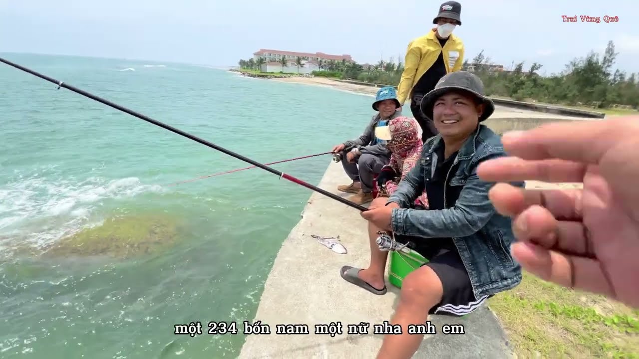 Một Buổi Đi Câu Cá Đù Bội Thu | Trãi Nghiệm Buổi Câu Cá Gần Bờ Ở Bờ Kè Biển Cửa Đại TP Hội An