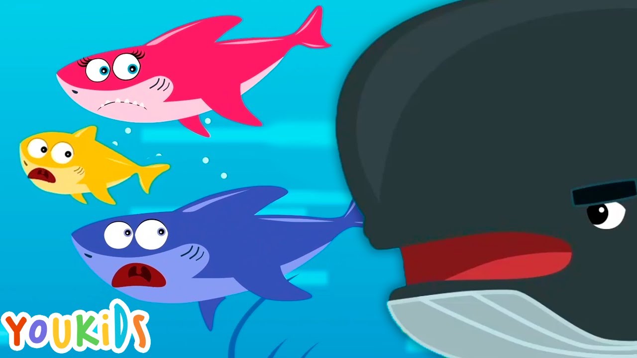 Baby Shark Family vs Whale | Youkids Song for Kids
