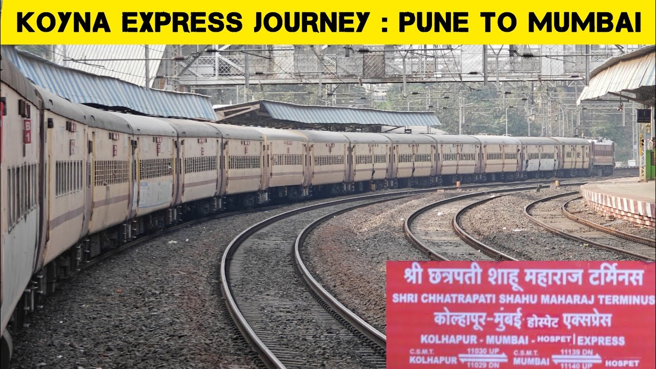 11030 :Koyna Express Journey Pune To Mumbai, BSL WAP4, Indian Railways