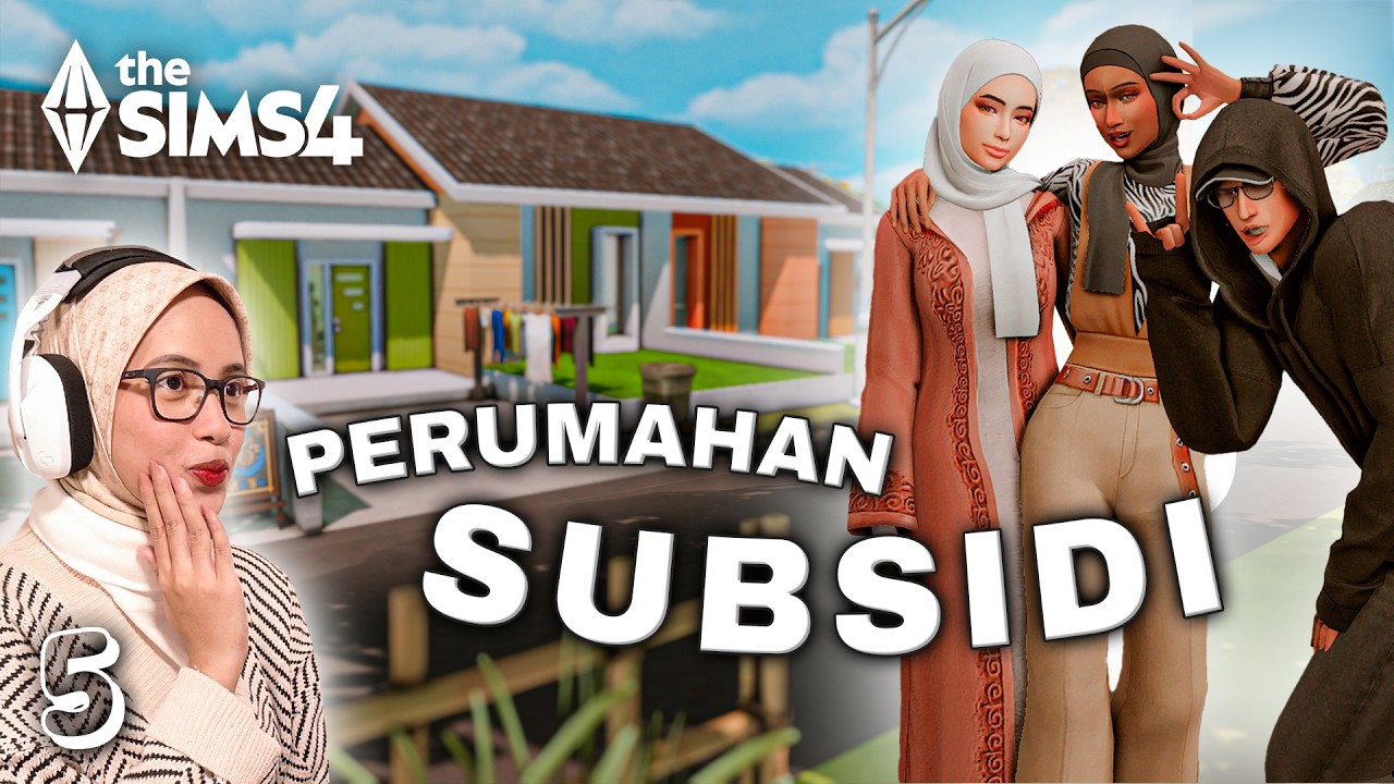Hari Terakhir PUASA di Perumahan SUBSIDI 🙏🏻✨ | The Sims 4 #mediashareon