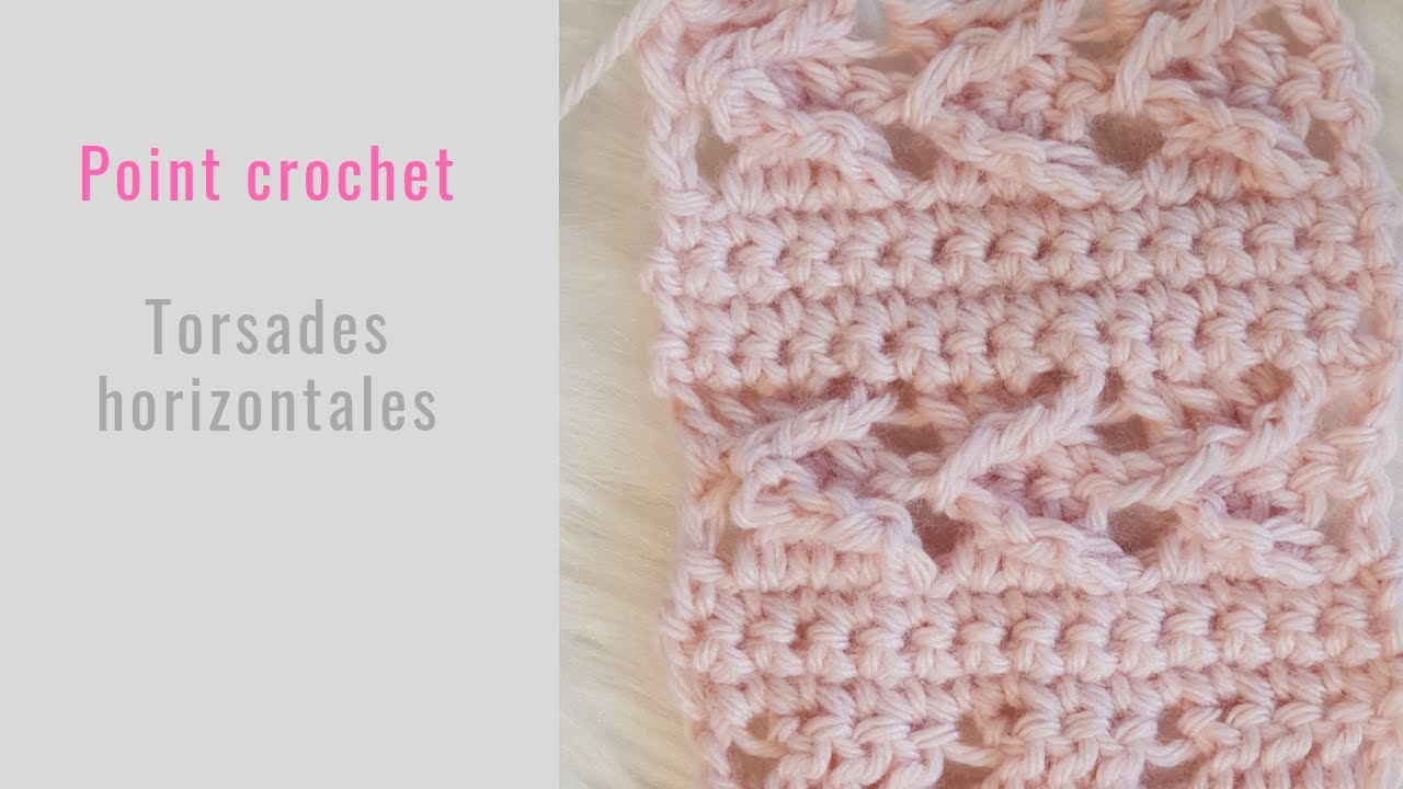 Torsades horizontales au crochet
