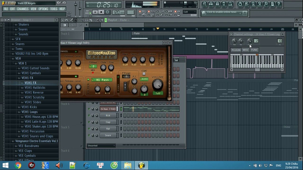 FL Studio - Beautiful Bamboo Flute - Title: Trails Of Angels (綠野仙蹤)