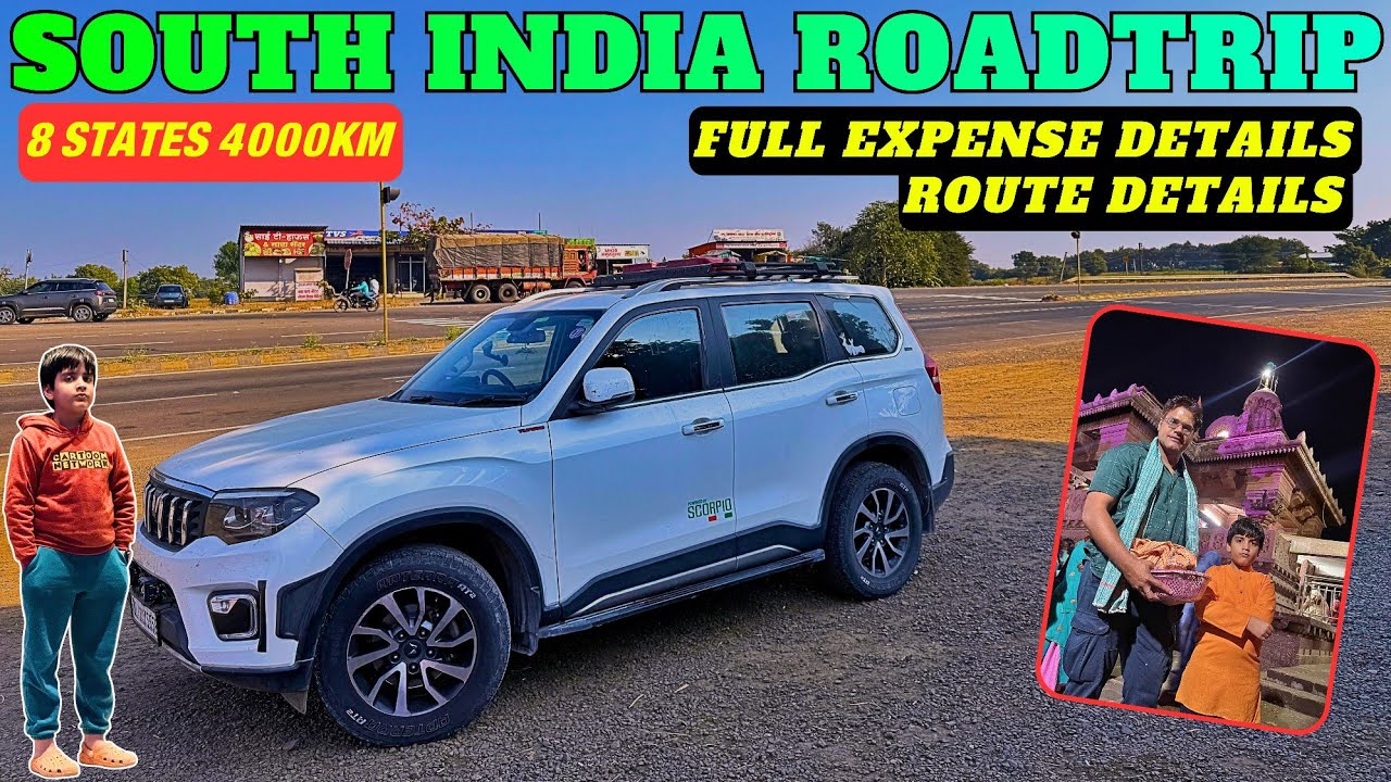 South India Roadtrip Full Expenses | Best Route to Hyderabad | ScorpioN Roadtrip #travel #roadtrip