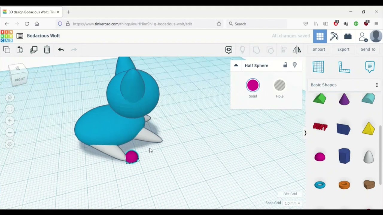 Tinkercad Tutorials 4 - How to Make a 3D CAT - use all skills combined! Circuits with Angel