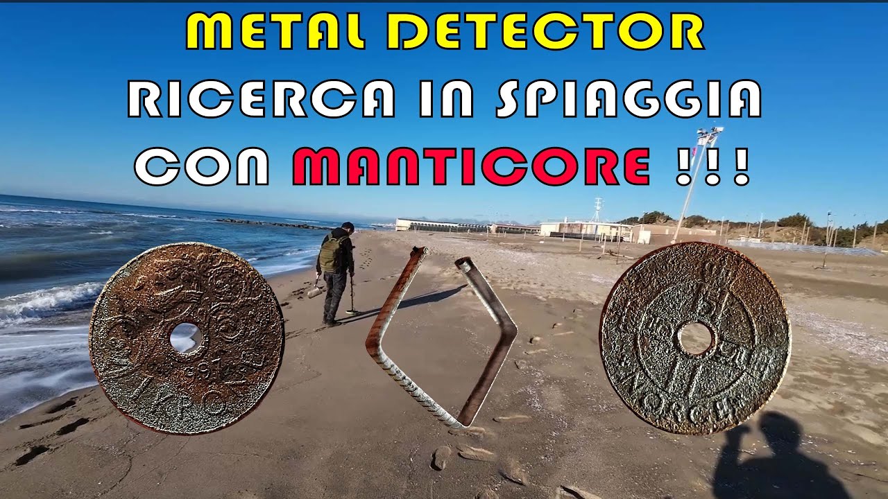 In RICERCA al MARE con MINELAB MANTICORE, TROVO una MONETA STUPENDA - Ricerca con il METAL DETECTOR