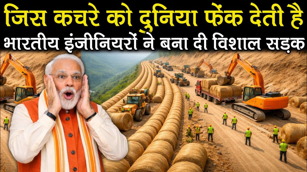 भारत की देसी इंजीनियरिंग का कमाल।।Indian engineers built a huge road from it।।