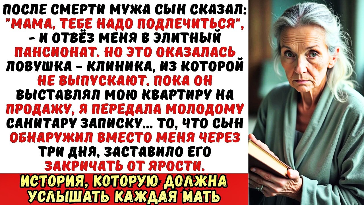 Сын отправил меня в «санаторий», а сам продавал квартиру. Он не знал, что я передала записку…
