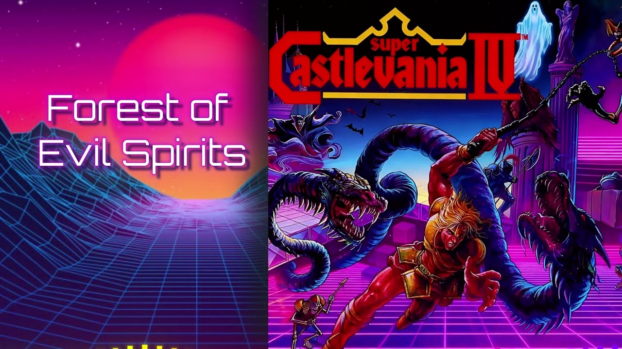Super Castlevania IV ~  Forest of Evil Spirits ~ OST 80s Synthwave ~ Electro Pop Version ~ SNES ~