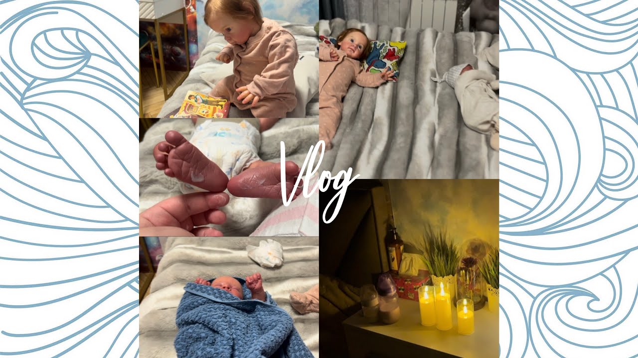 Вечер с двумя куклами реборн✨/купание🛁/кормление🍼/игры🧸