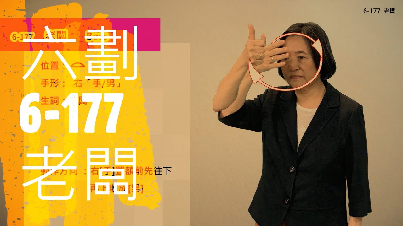 臺灣手語語料彙整【老闆】6 177