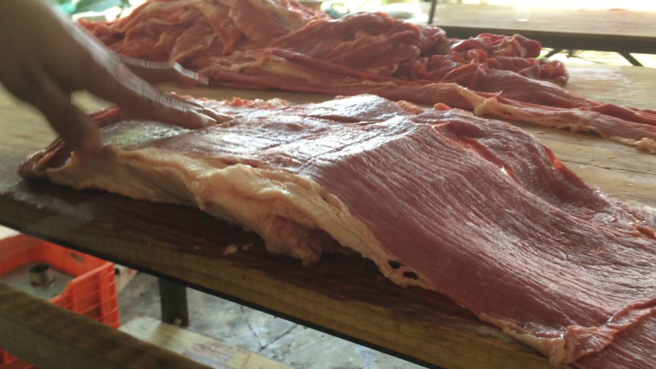 PREPARACI&Oacute;N DE LA  FAMOSA CECINA DE YECAPIXTLA 2016  (KEVIN VARGASM)