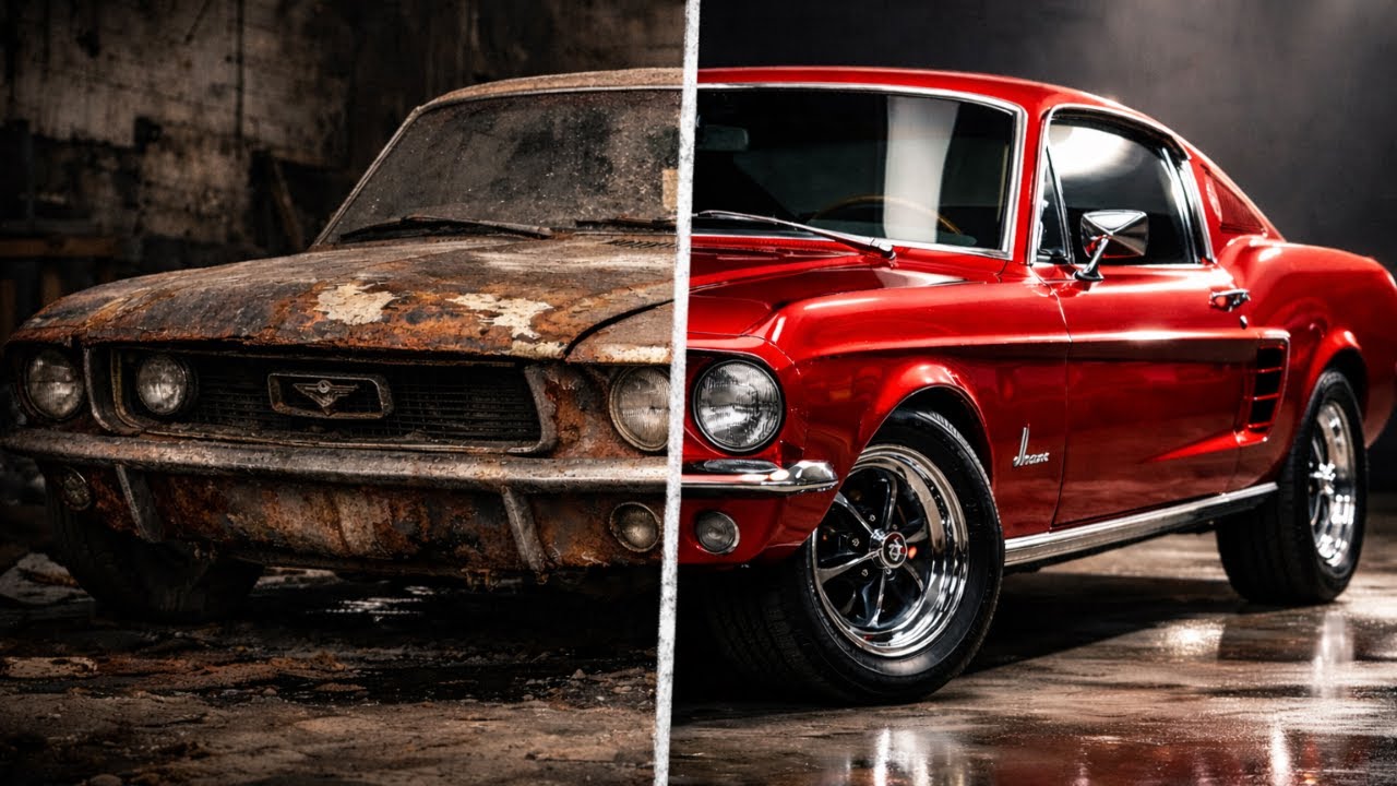 ASMR Car Restoration! 1967 Ford Mustang Full Restoration Journey|car Restoration