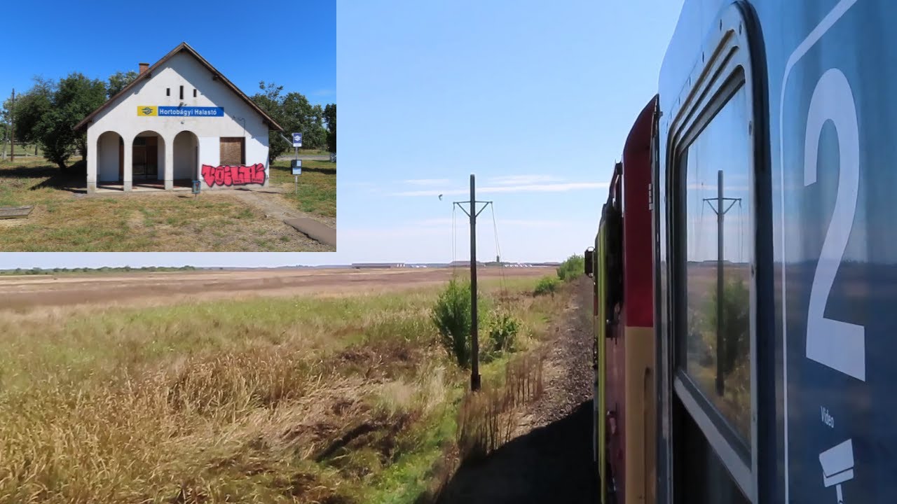 Hungary: Onboard a Budapest Keleti - Balmazujvaros train hauled by MAV Class 418 (M41) diesel 418154