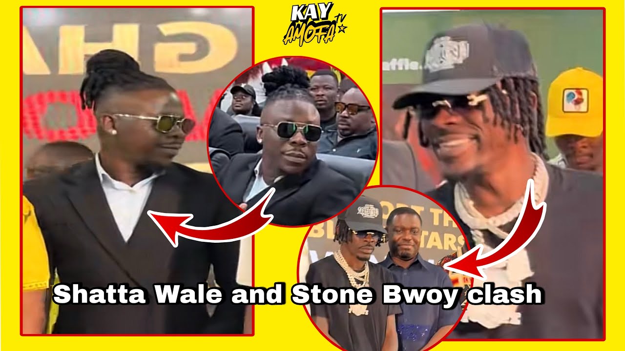 Shatta Wale and Stone Bwoy clash at the Black Stars World Cup meeting 