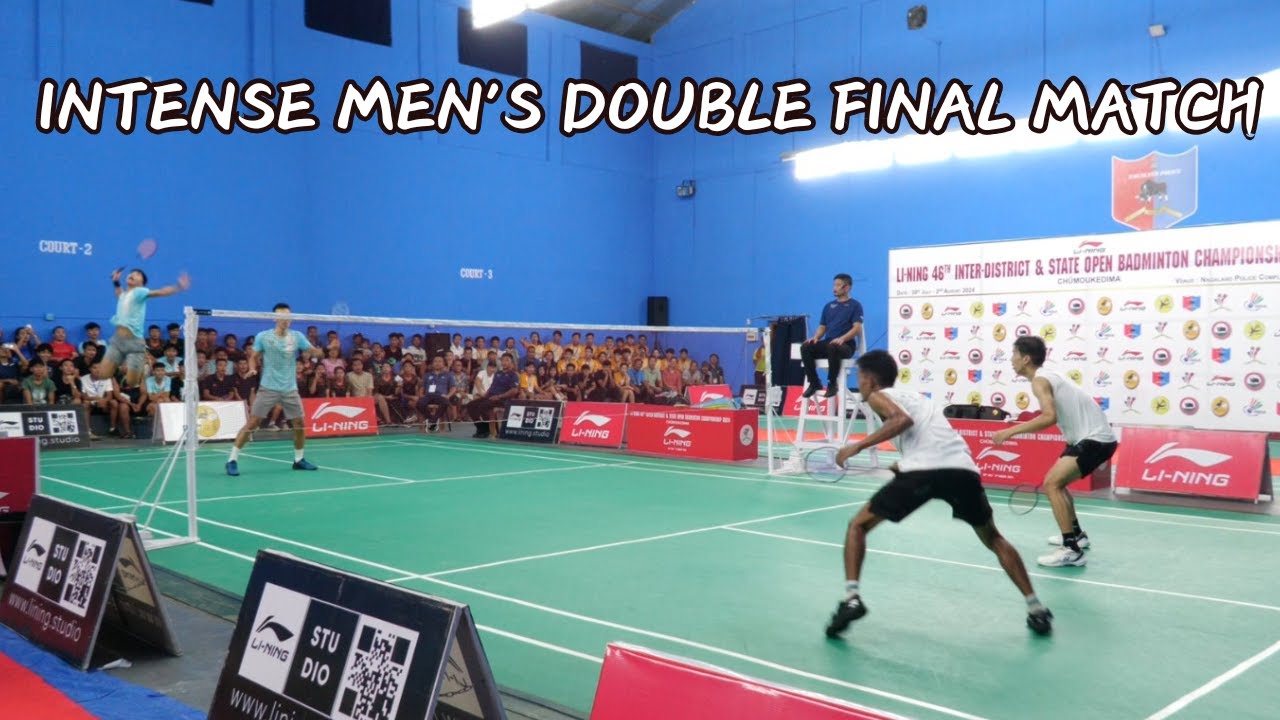 INTENSE FINAL MATCH | 46TH INTER-DIST & STATE BADMINTON C'SHIP 2024  | MEN'S DOUBLE