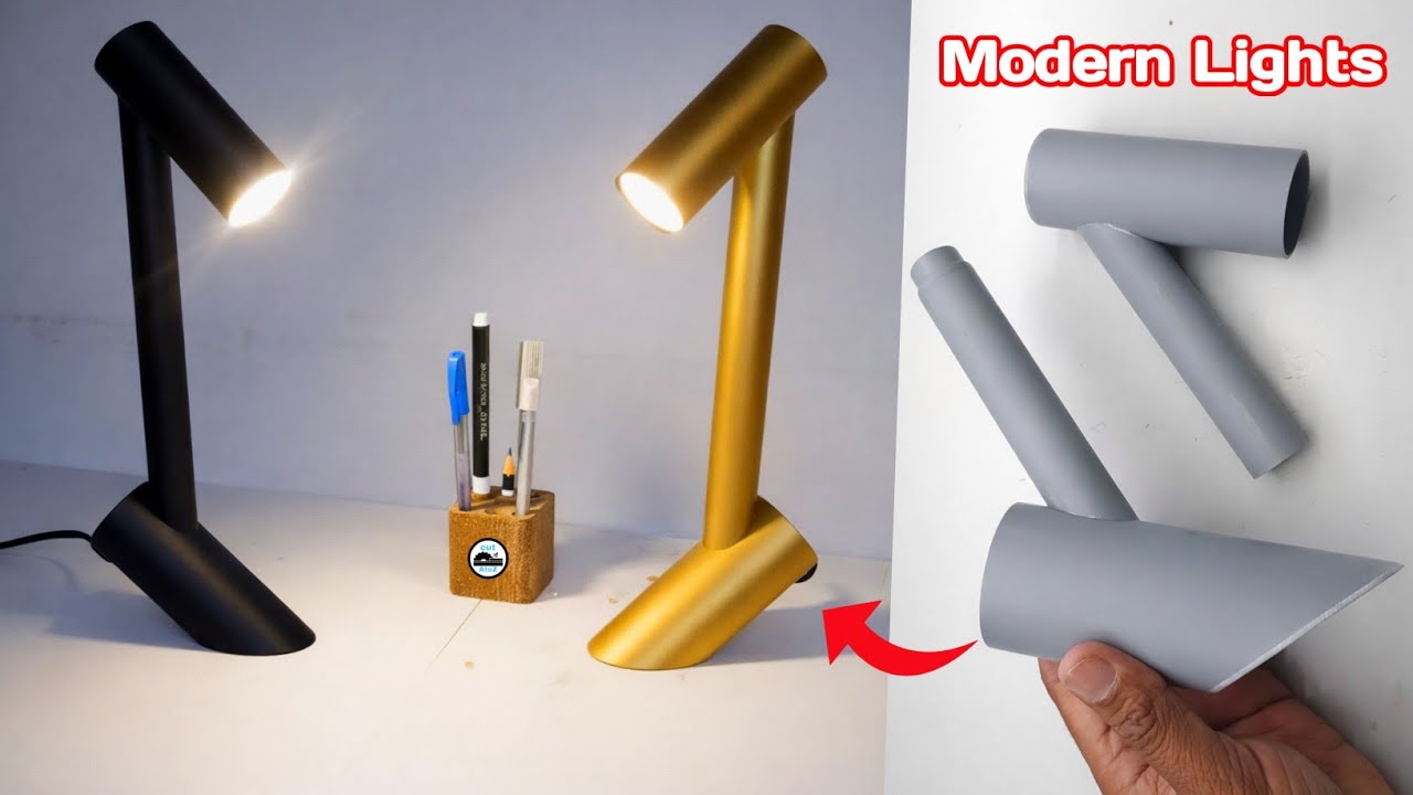 How to Make a Unique and Luxurious Modern Lamp from Used PVC Pipes