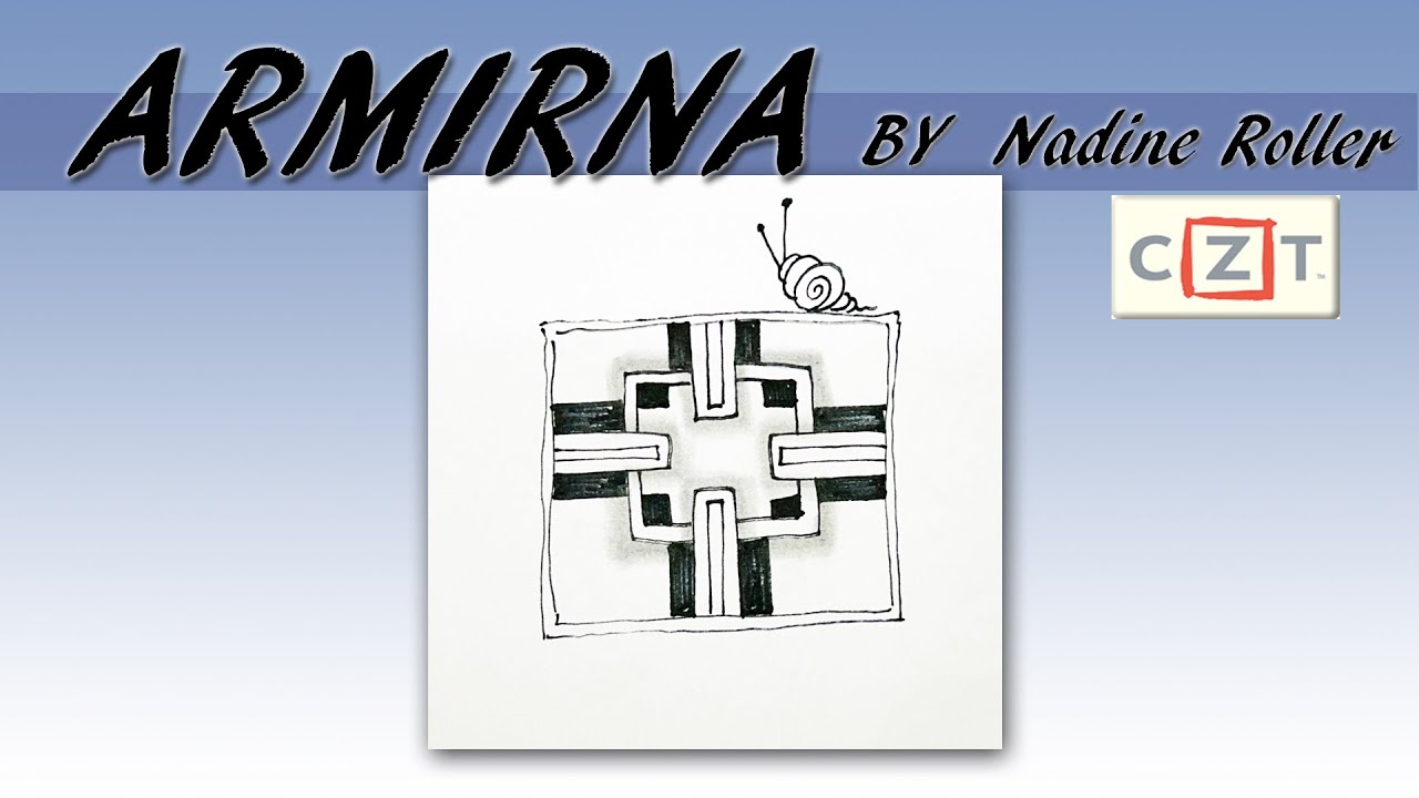 如何畫一般圖樣How to draw the Tangle Pattern ARMIRNA