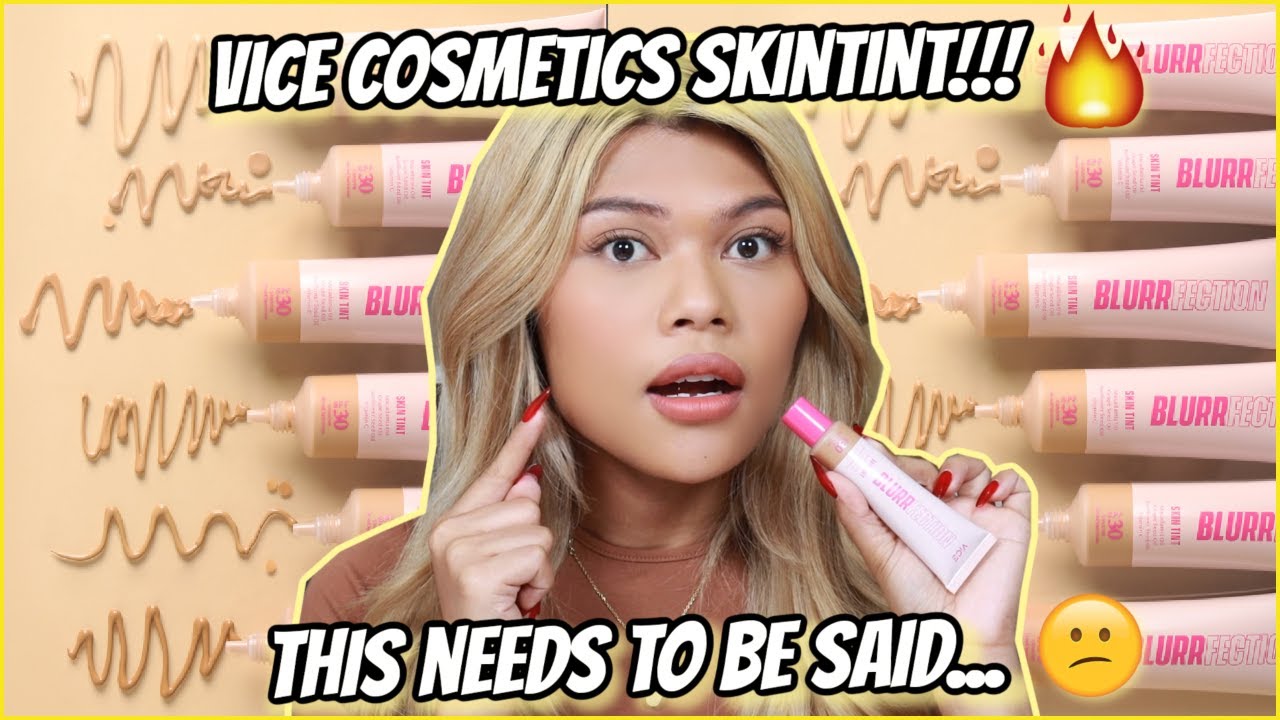 Отзыв о тональном креме VICE COSMETICS BLURRFECTION SKINTINT на жирной коже! Я не знаю, что чувст...