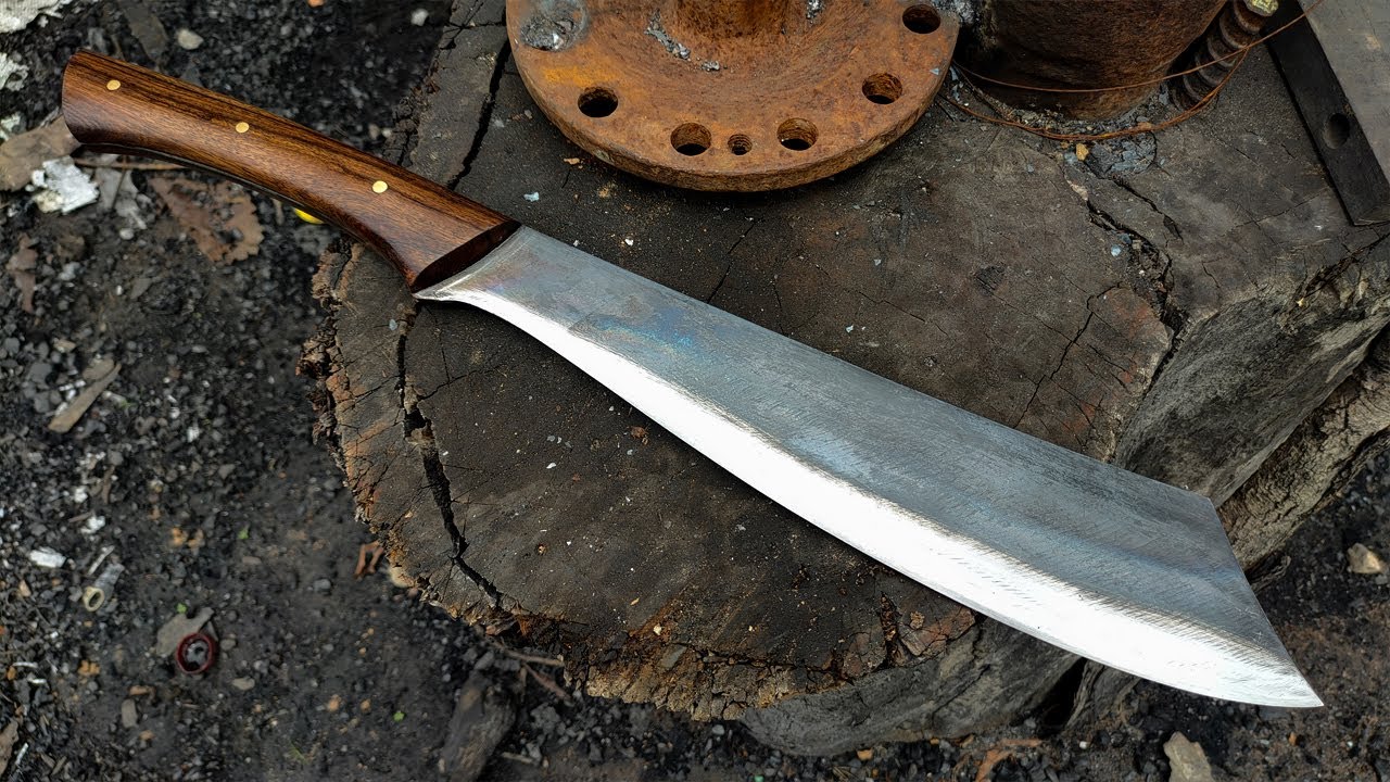 KNIFE MAKING - HOW TO FORGE A SUPER STRONG AND POWERFUL MACHETE | TOP MACHETE 2022