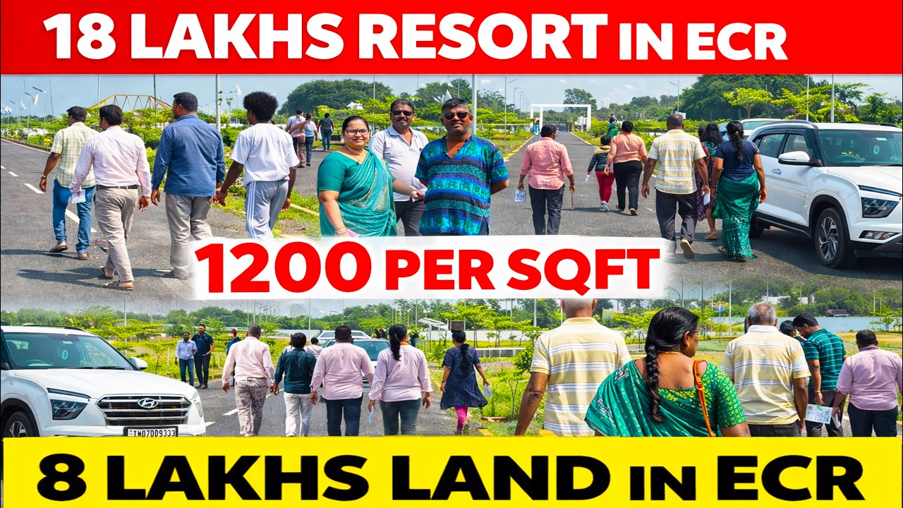 ‼️18 லட்சத்தில் ECR-ல் RESORT PLOTS SALE IN ECR  LAND SALE IN ECR COTTAGE SALE IN ECR RESORT