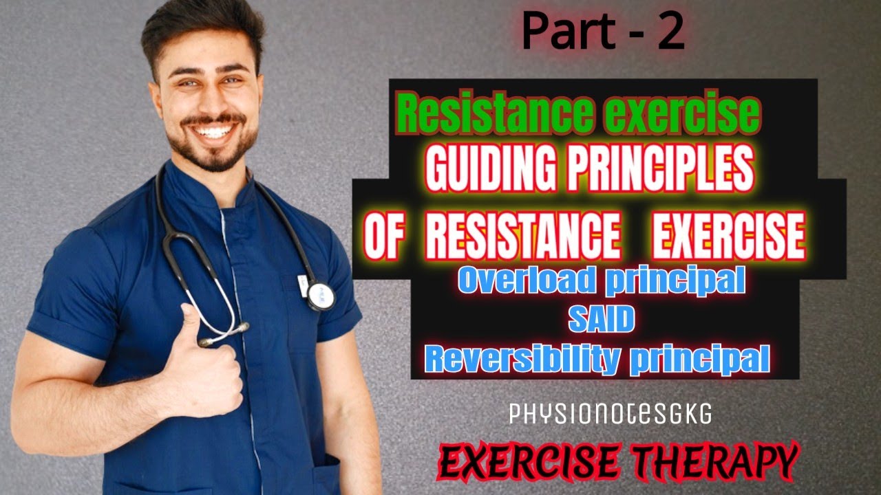 Guiding principles of resistance exercise l physical therapy